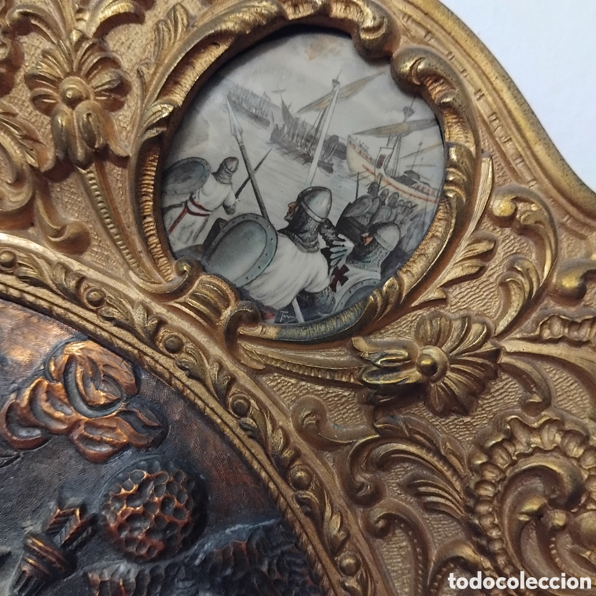 Antig&uuml;edades: Cuadro de bronce relieve - Foto 4