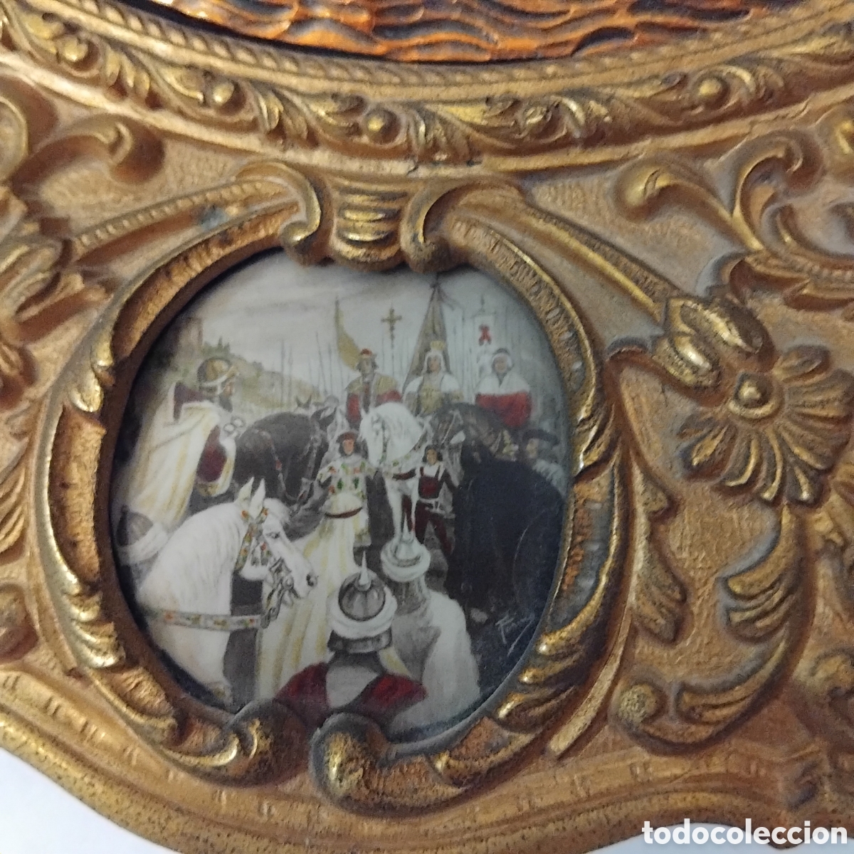 Antig&uuml;edades: Cuadro de bronce relieve - Foto 6