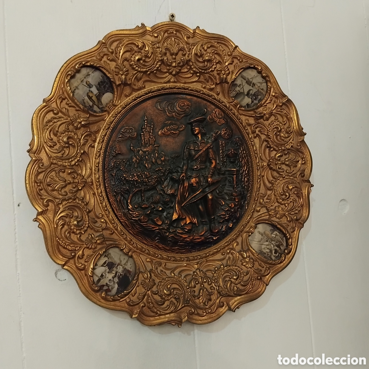 Antig&uuml;edades: Cuadro de bronce relieve - Foto 1