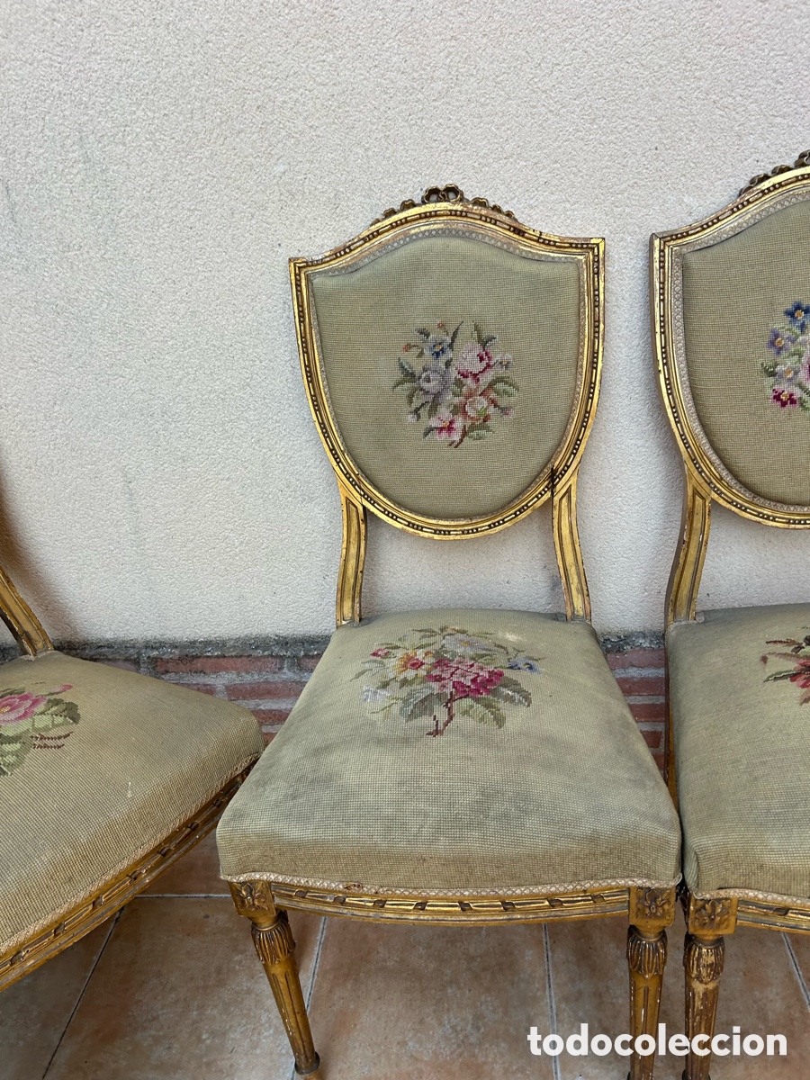 Antiques: LOTE DE 6 SILLAS PARA BRICOLAGE Y RESTAURACION DE LA MADERA ENTREGA EN MANO