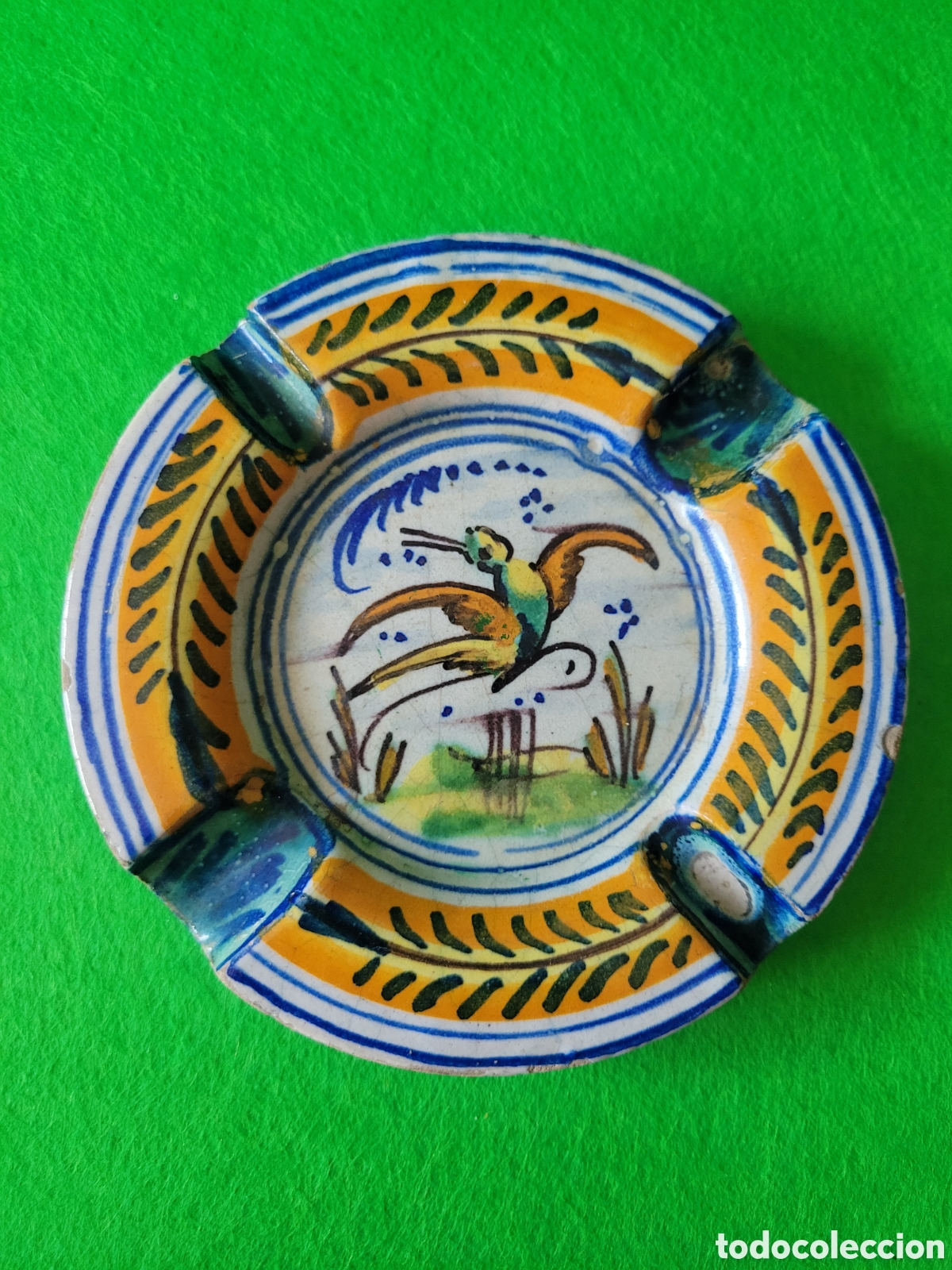 Antig&uuml;edades: ANTIGUO CENICERO DE CERAMICA DE TRIANA