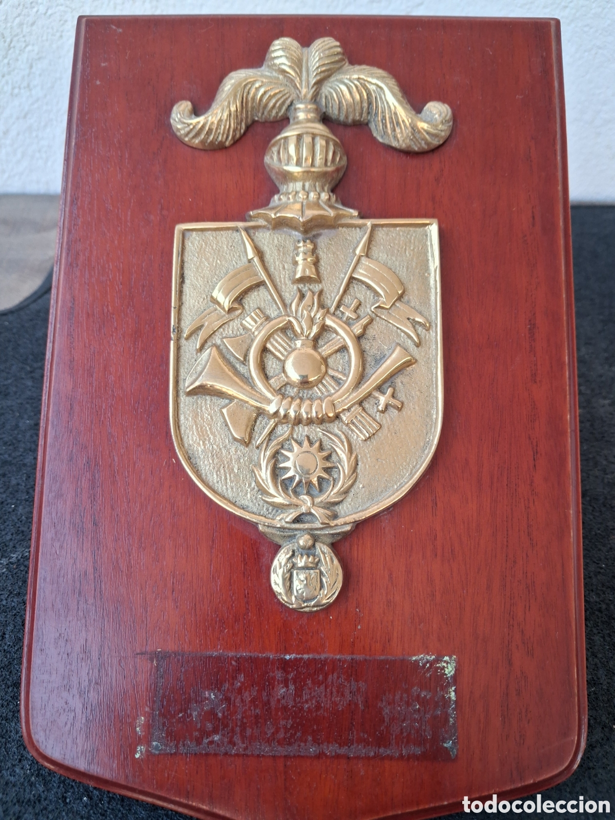 Antig&uuml;edades: Metopa bronce Academia Genera Militar (AGM)Zaragoza
