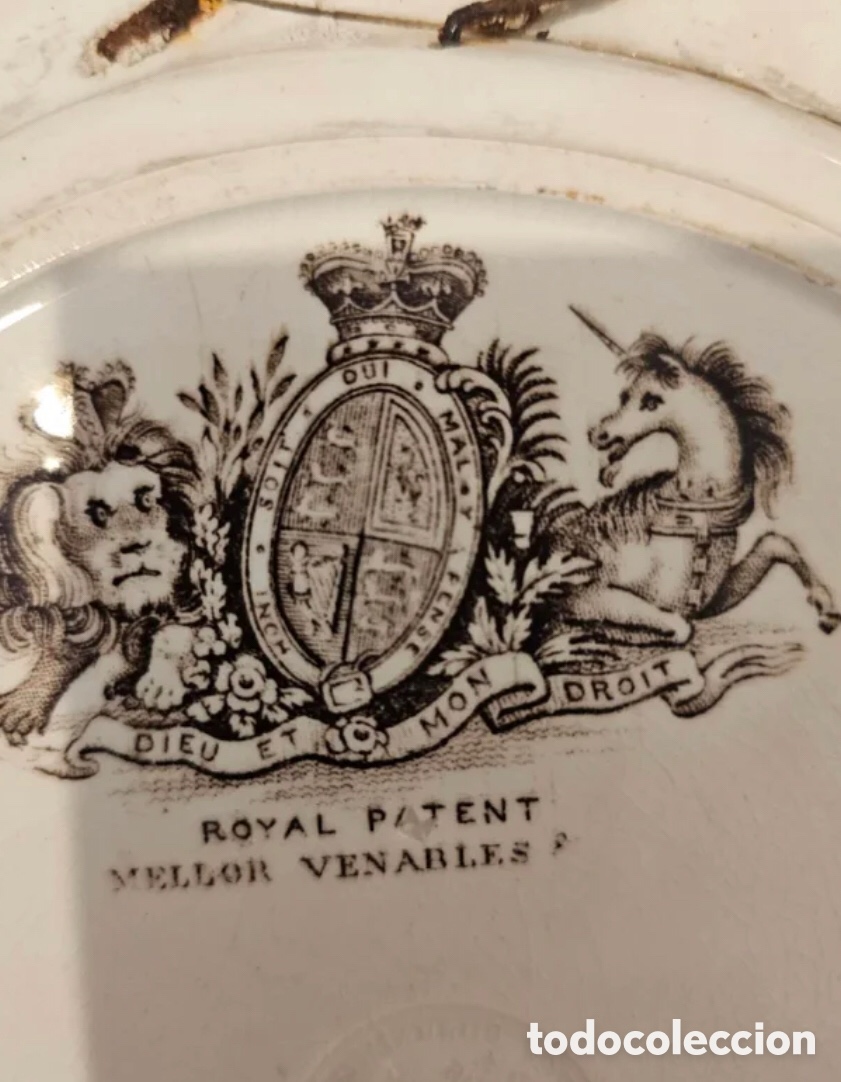 Antig&uuml;edades: Plato ingl&eacute;s 1840 - 1848 - Foto 6