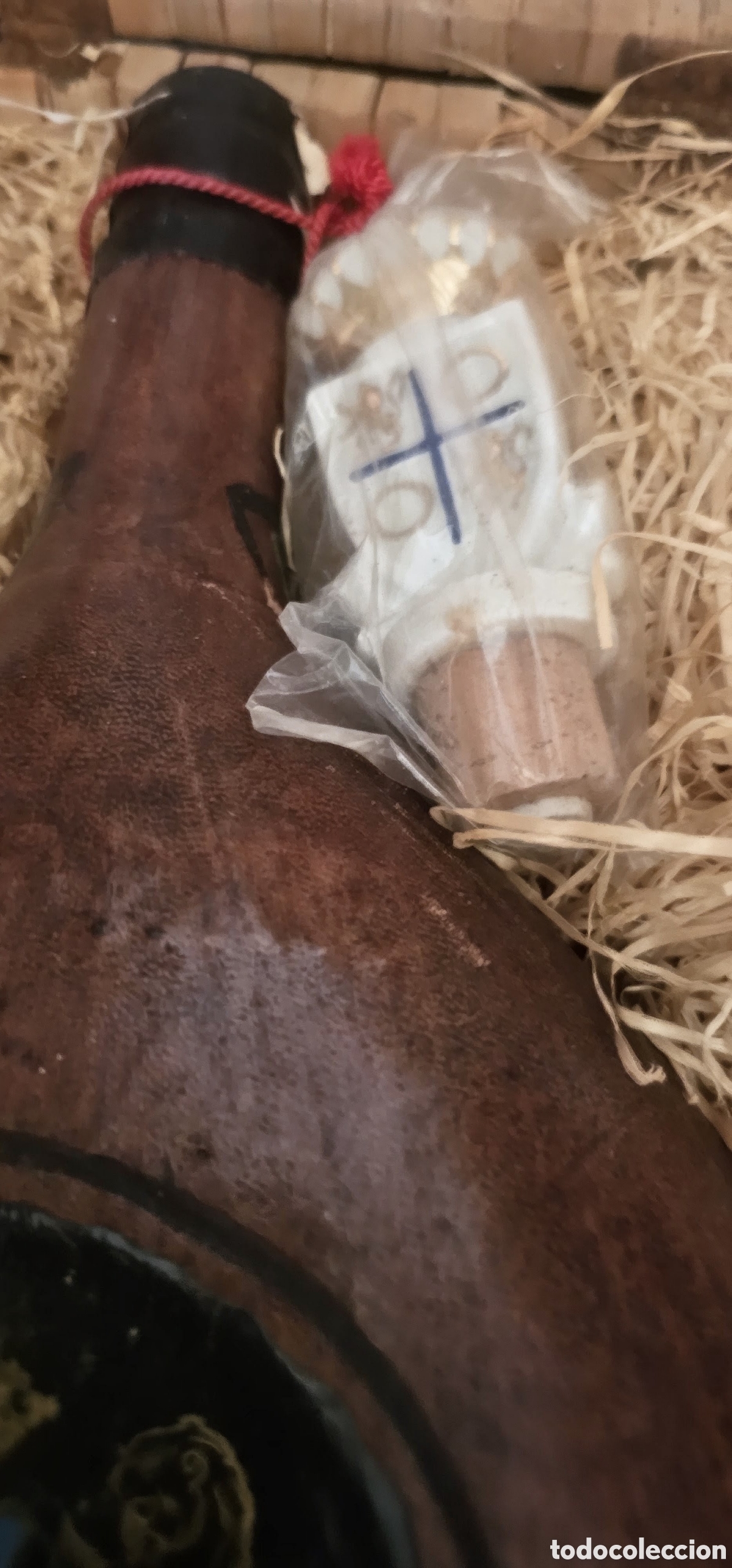 Antig&uuml;edades: Excelente botella de brandy Magno - Foto 4