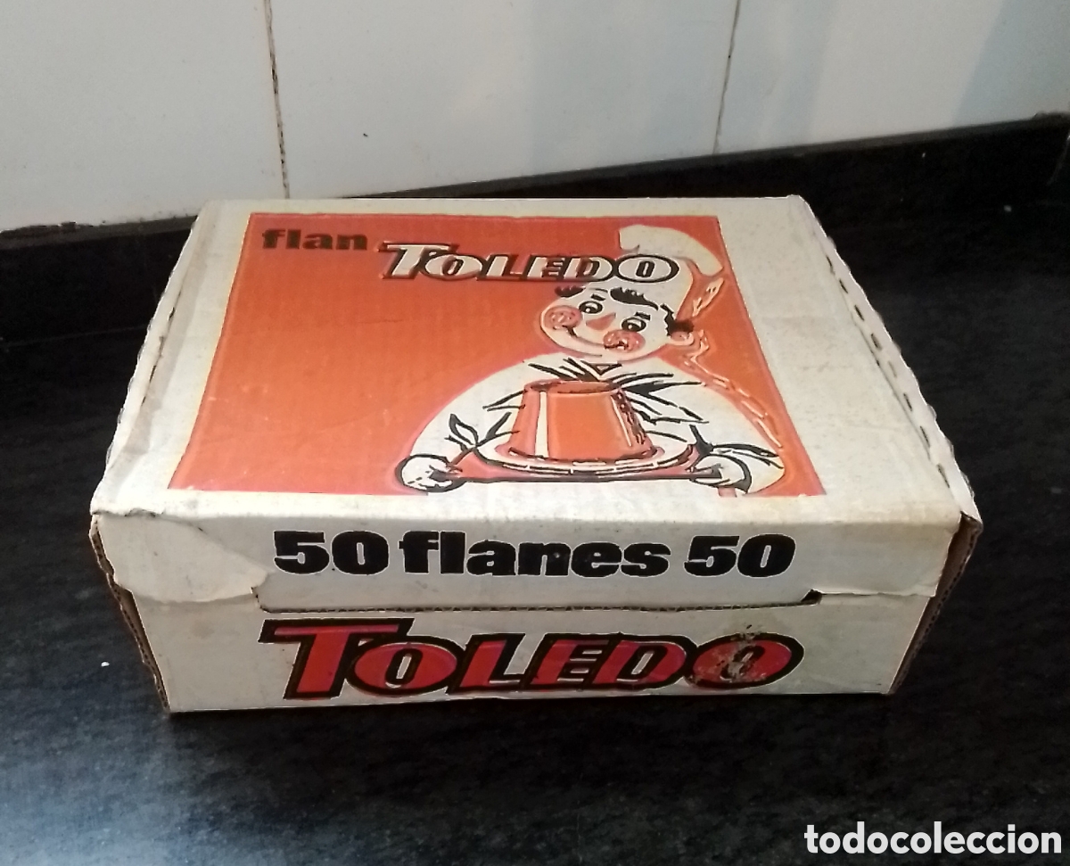 Antig&uuml;edades: Caja vacia de flan Toledo