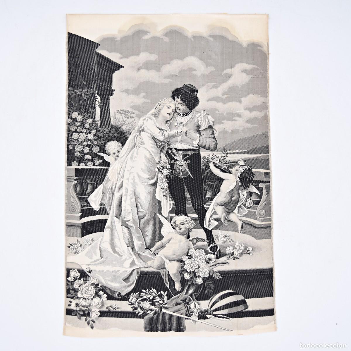 Antig&uuml;edades: Tapiz con escena rom&aacute;ntica - Foto 6