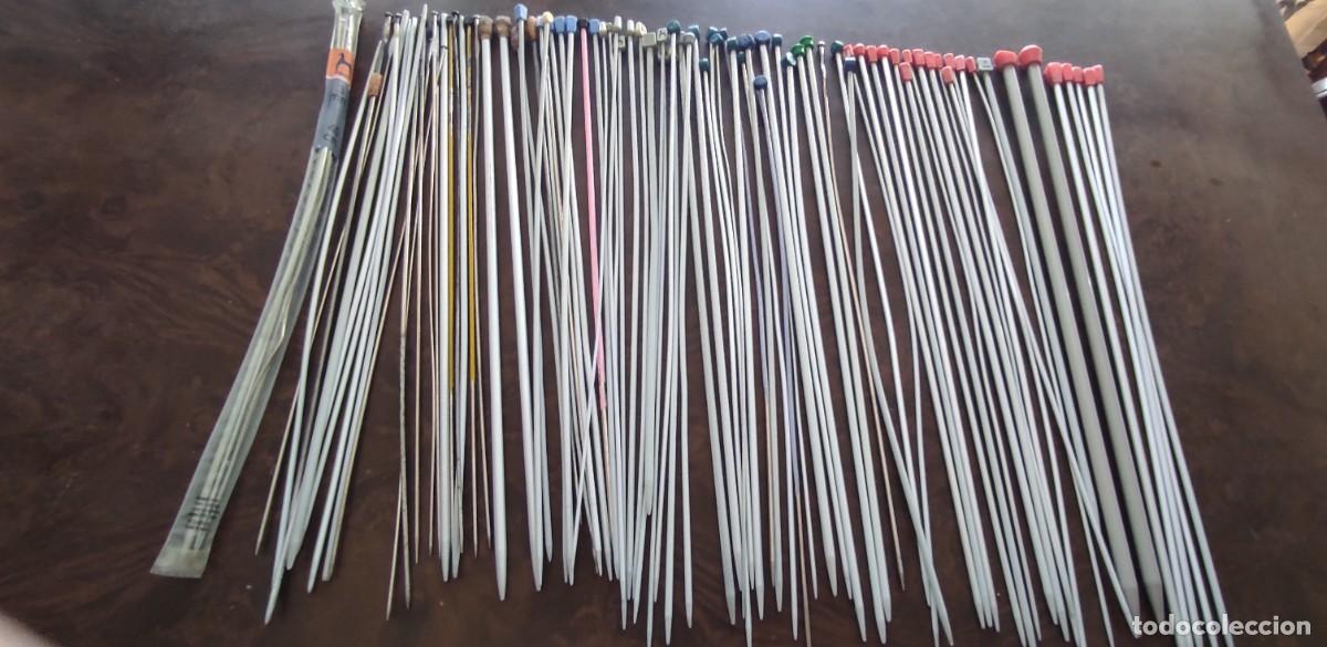 Antig&uuml;edades: LOTE DE AGUJAS DE TEJER ANTIGUAS - GRAN VARIEDAD.