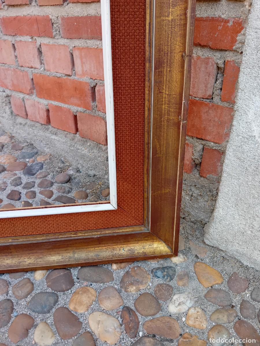 Antig&uuml;edades: Marco dorado con greca interior tipo arpillera d&eacute;cada de los 50 - Foto 5