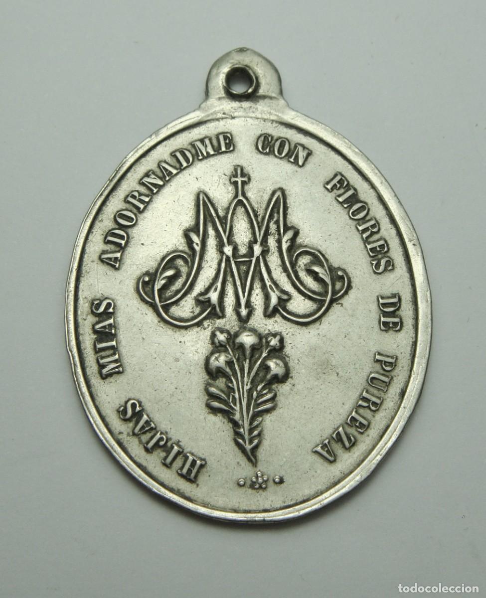 Antig&uuml;edades: Medalla Religiosa &middot; Inmaculada Concepci&oacute;n &middot; 35 &times; 30 mm - Foto 2
