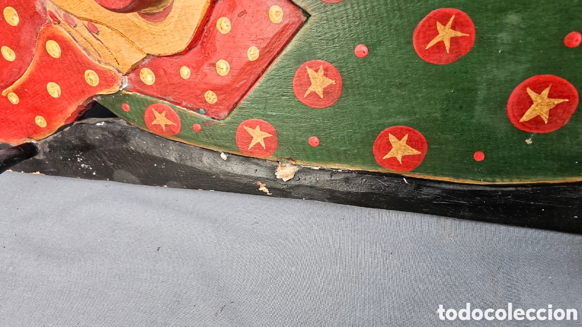 Antig&uuml;edades: Perchero de madera tallada - Foto 11