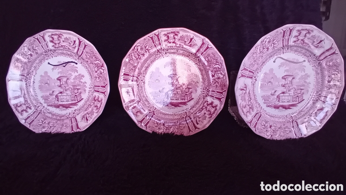 Antig&uuml;edades: 3 PLATOS SARGALEDOS , 3 &Eacute;POCA - Foto 22
