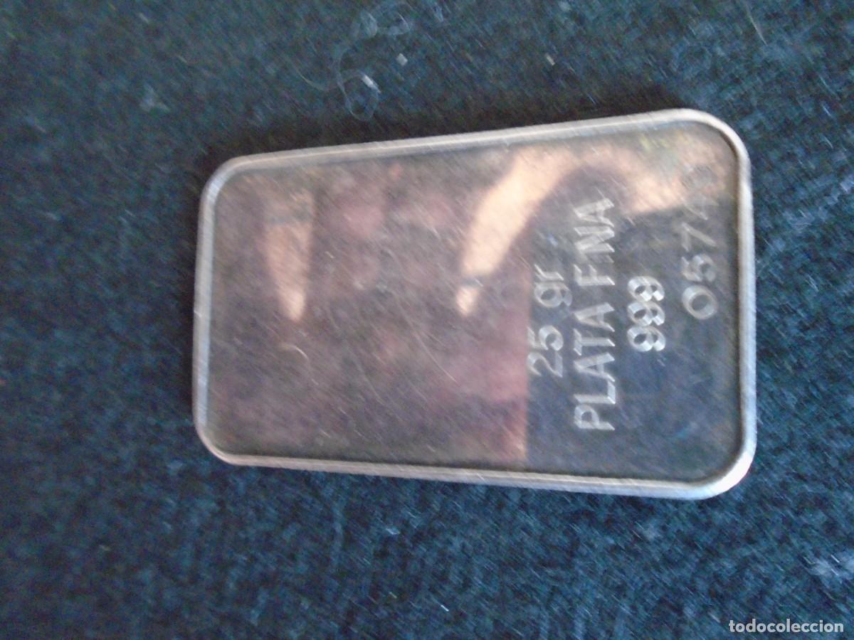Antig&uuml;edades: (LIN-260703)LINGOTE DE PLATA FINA 25 GRS. DE 999