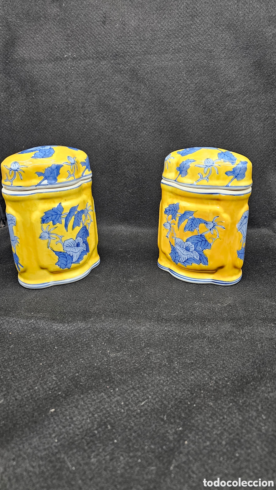 Antig&uuml;edades: Tarros de porcelana de d&eacute;cada de los 80 a estrenar