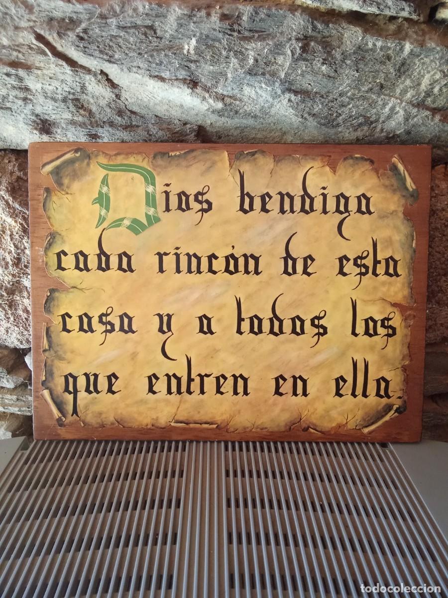 Antig&uuml;edades: Placa religiosa con texto