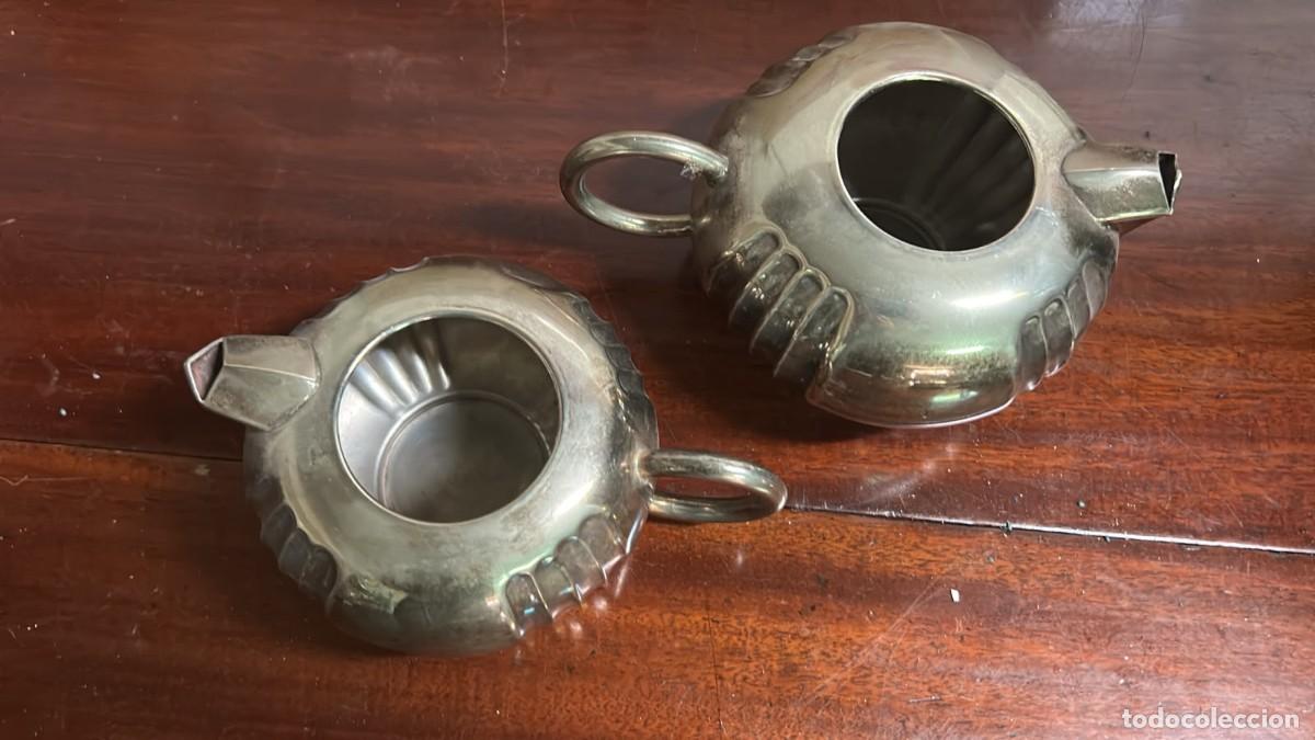 Antig&uuml;edades: CAFETERAS PLATEADAS PAREJA DE 12 CMS. DE DIAMETRO - Foto 2