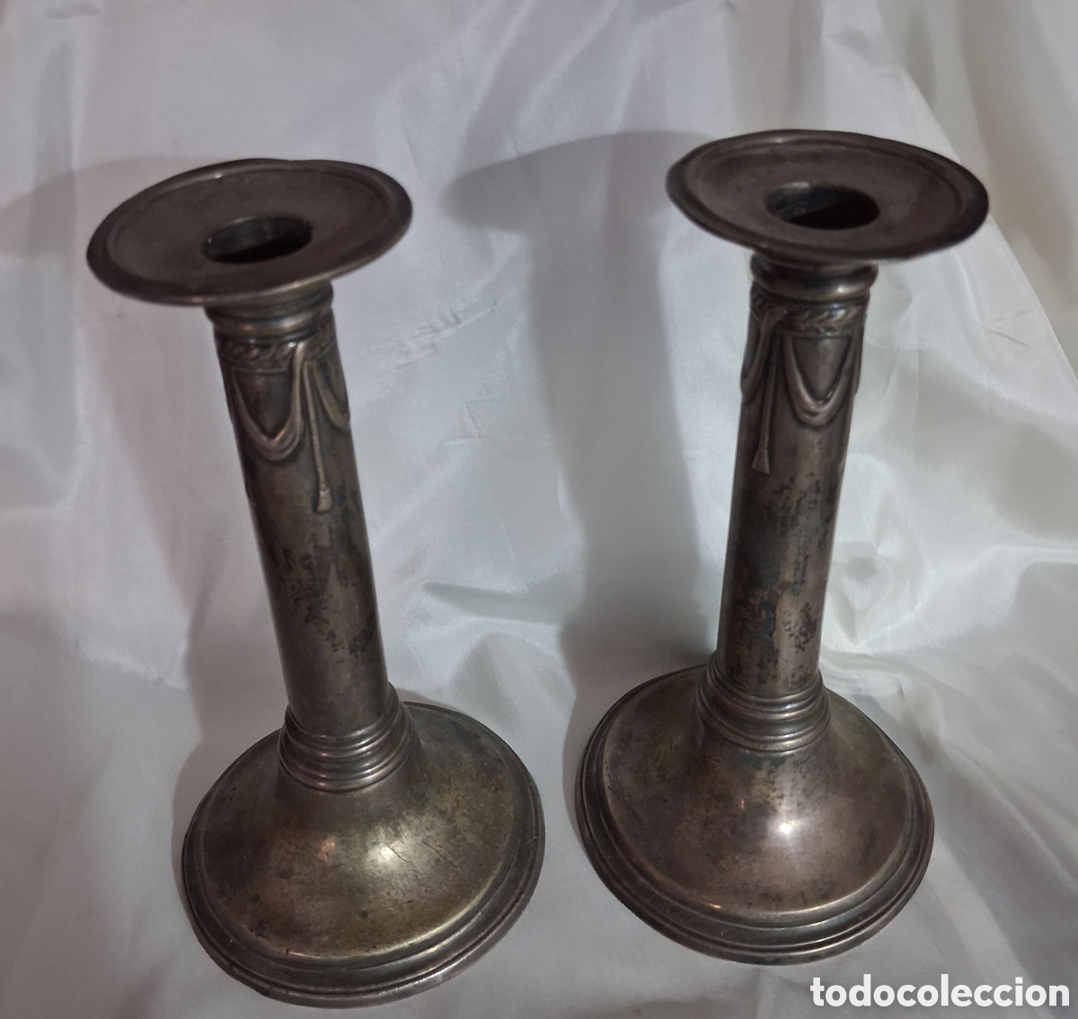 Antig&uuml;edades: Candelabros de bronce (dos) - Foto 4
