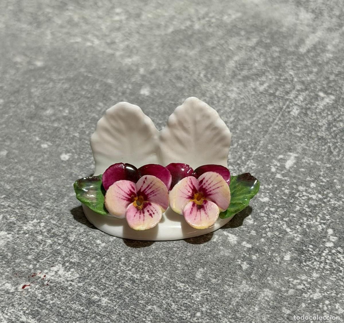 Antig&uuml;edades: MARCADOR DE MESA VINTAGE - PORCELANA INGLESA AYNSLEY