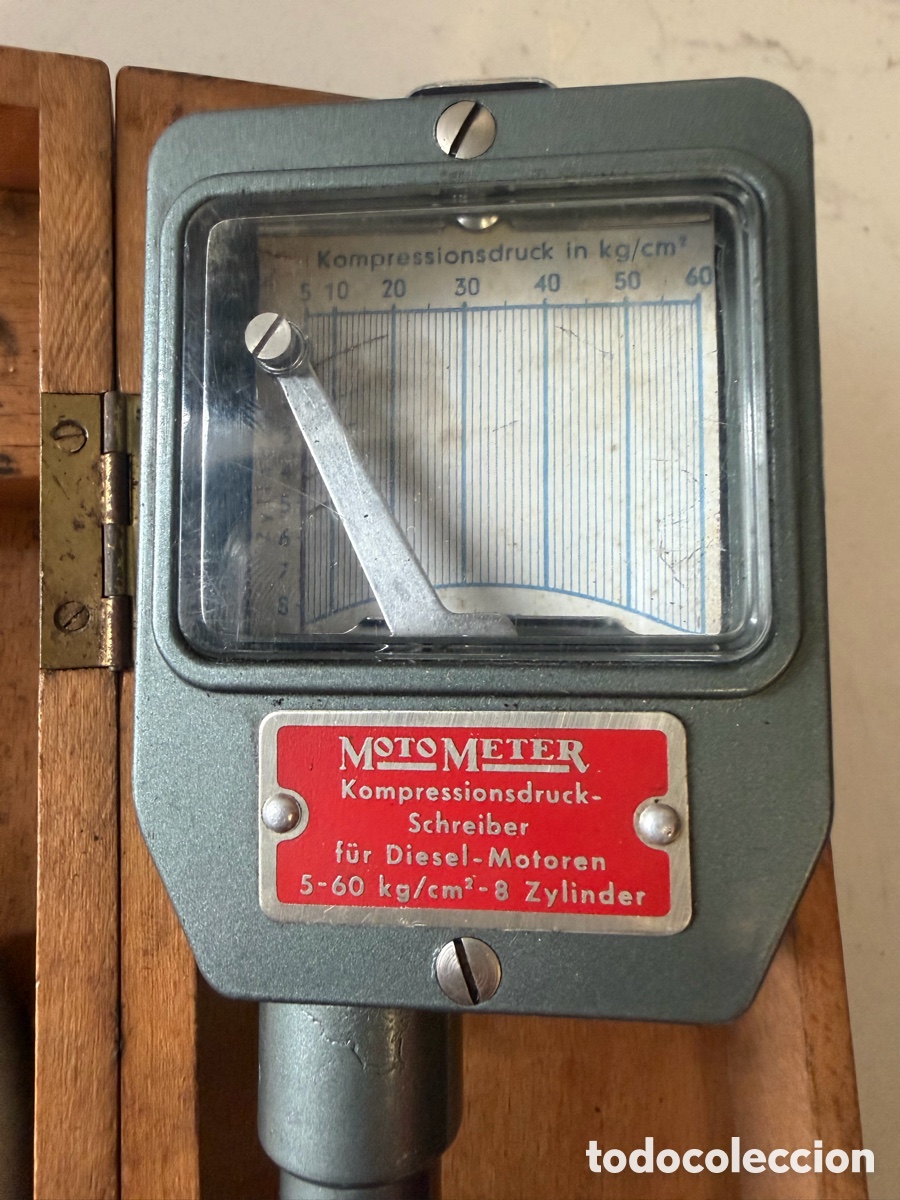 Antig&uuml;edades: Compres&iacute;metro registrador MotoMeter - Foto 3