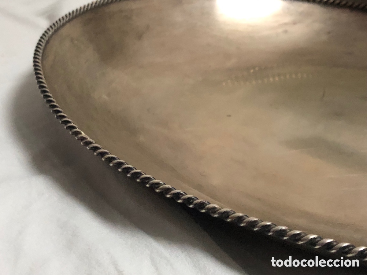 Antig&uuml;edades: Bandeja plata de ley