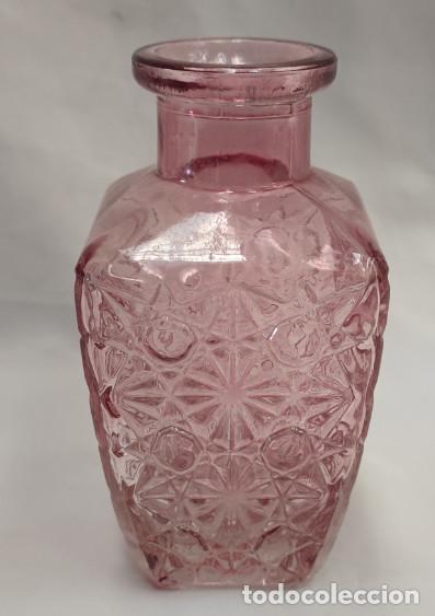 Antig&uuml;edades: BOTELLA O FRASCO DE CRISTAL ROSA - Foto 1