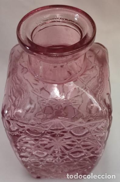 Antig&uuml;edades: BOTELLA O FRASCO DE CRISTAL ROSA - Foto 2