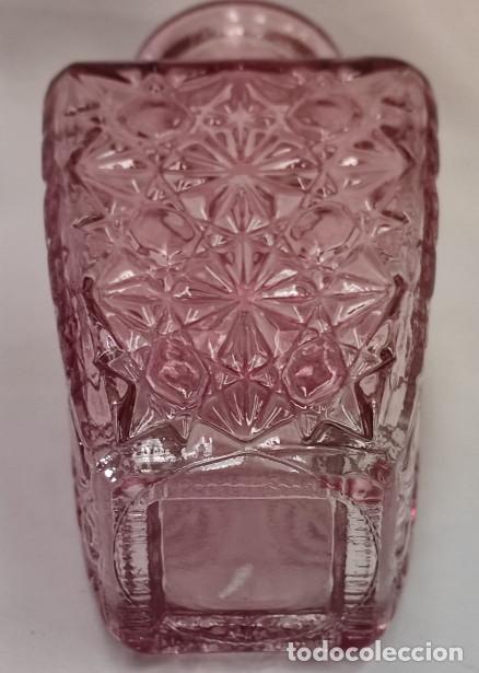 Antig&uuml;edades: BOTELLA O FRASCO DE CRISTAL ROSA - Foto 3