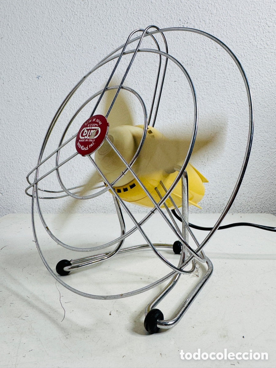 Antig&uuml;edades: ventilador de mesa vintage de la marca italiana BJM (modelo Kind)