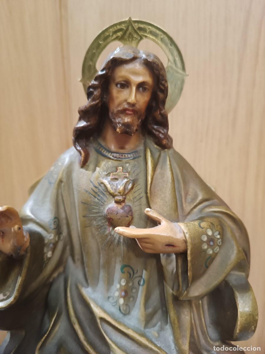Antig&uuml;edades: Corazon de Jesus antiguo de Olot - Foto 1