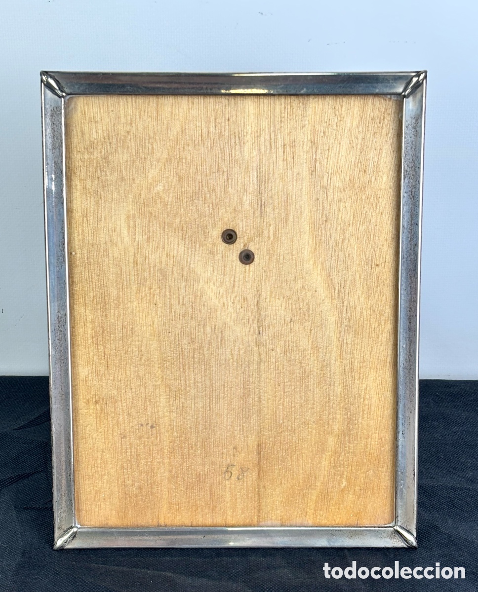 Antig&uuml;edades: MARCO PORTAFOTOS DE PLATA - JOYER&Iacute;A SENDON, BARCELONA - 26,5 X 20,5 CM.