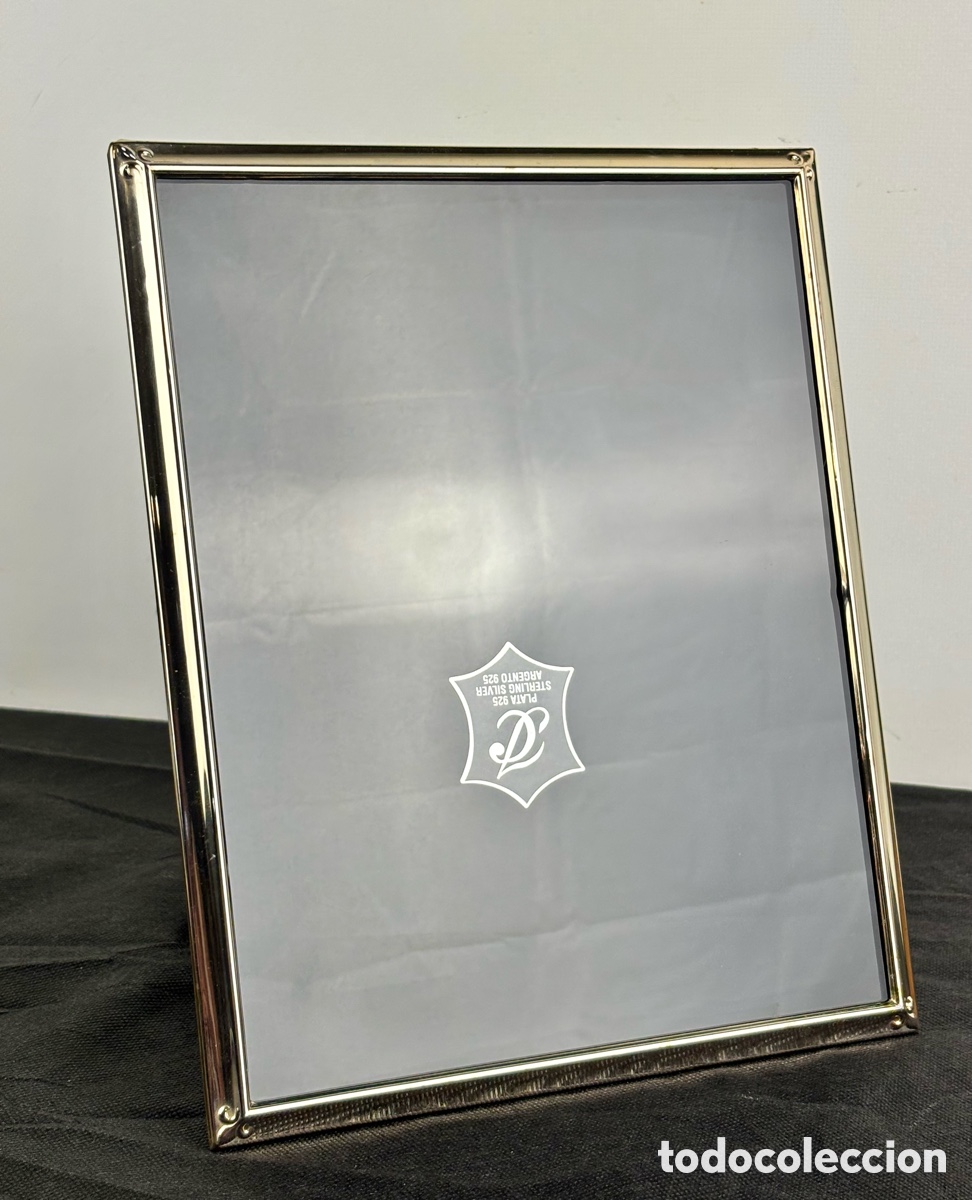 Antig&uuml;edades: MARCO PORTAFOTOS DE PLATA 925, ISABEL CABANILLAS - 27 X 22 CM.