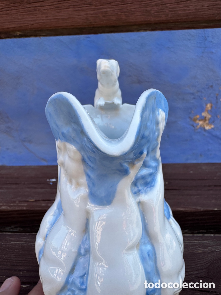 Antig&uuml;edades: Jarr&oacute;n porcelana Sevres - Foto 4