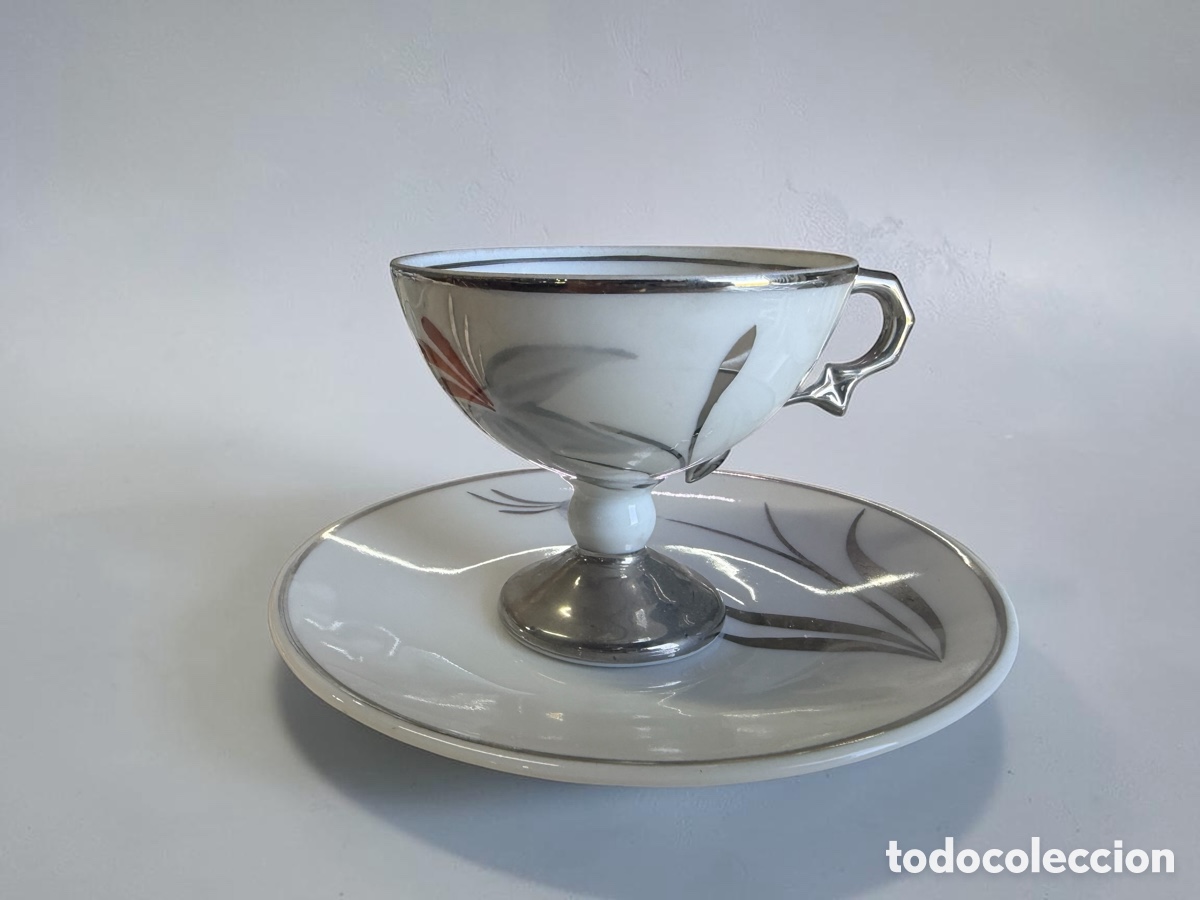 Antig&uuml;edades: Antiguo juego de caf&eacute; 8 servicios - Foto 2