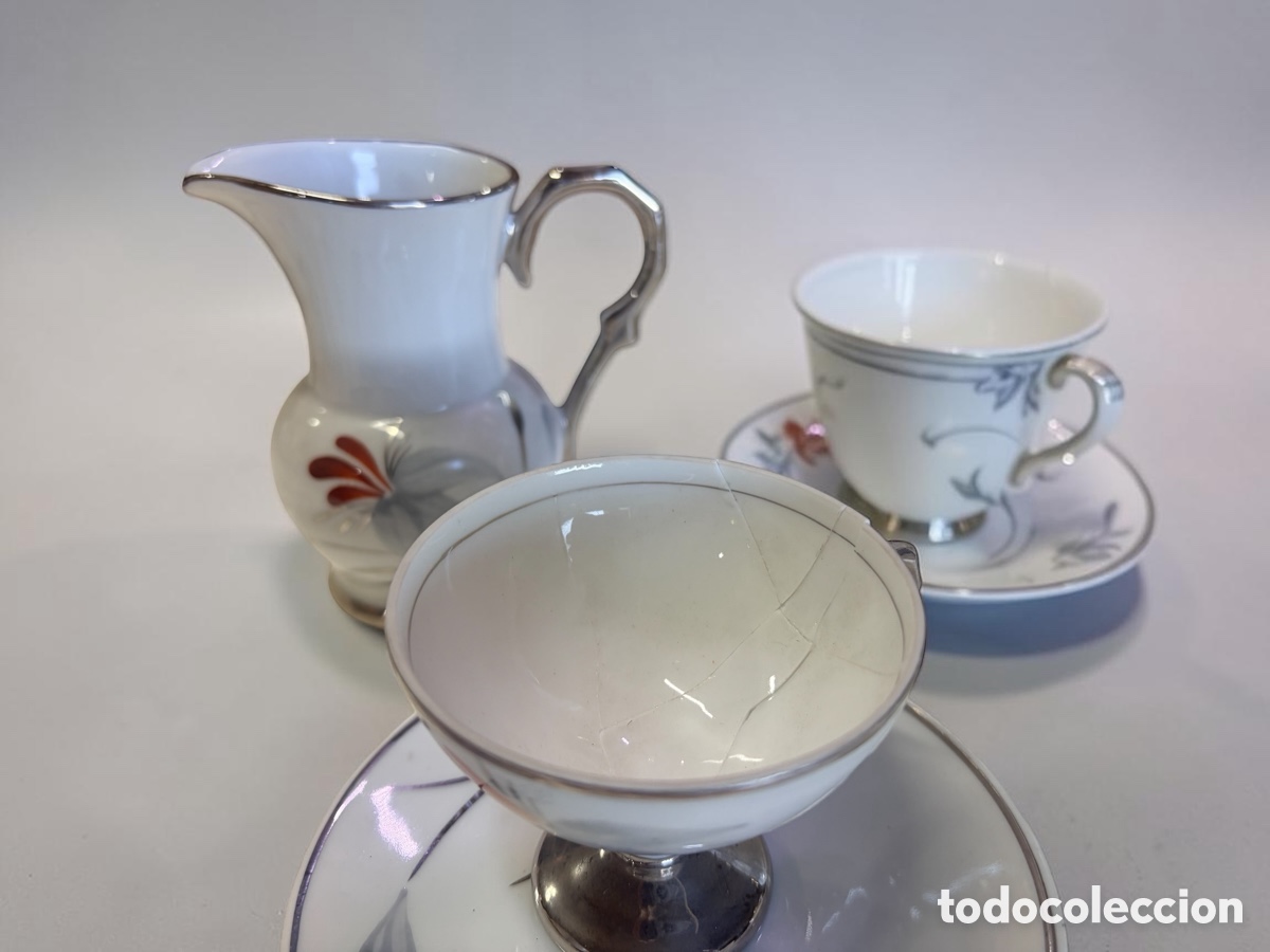 Antig&uuml;edades: Antiguo juego de caf&eacute; 8 servicios - Foto 9
