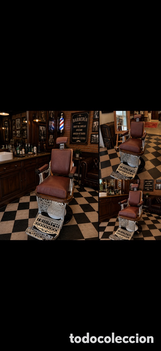 Antig&uuml;edades: Silla de barber&iacute;a TRIUNPH - Foto 3
