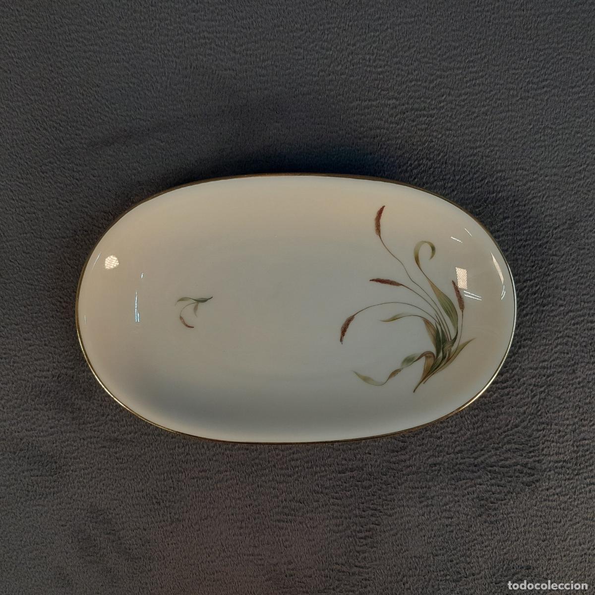 Antig&uuml;edades: PLATO OVALADO DE PORCELANA FINA CON DECORACI&Oacute;N NATURALISTA, H. & C. SELB BAVARIA HEINRICH. SIGLO XX