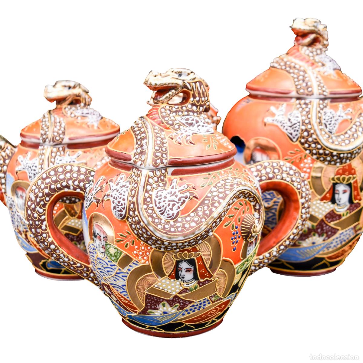 Antiquit&eacute;s: Porcelana japonesa pintadas a mano