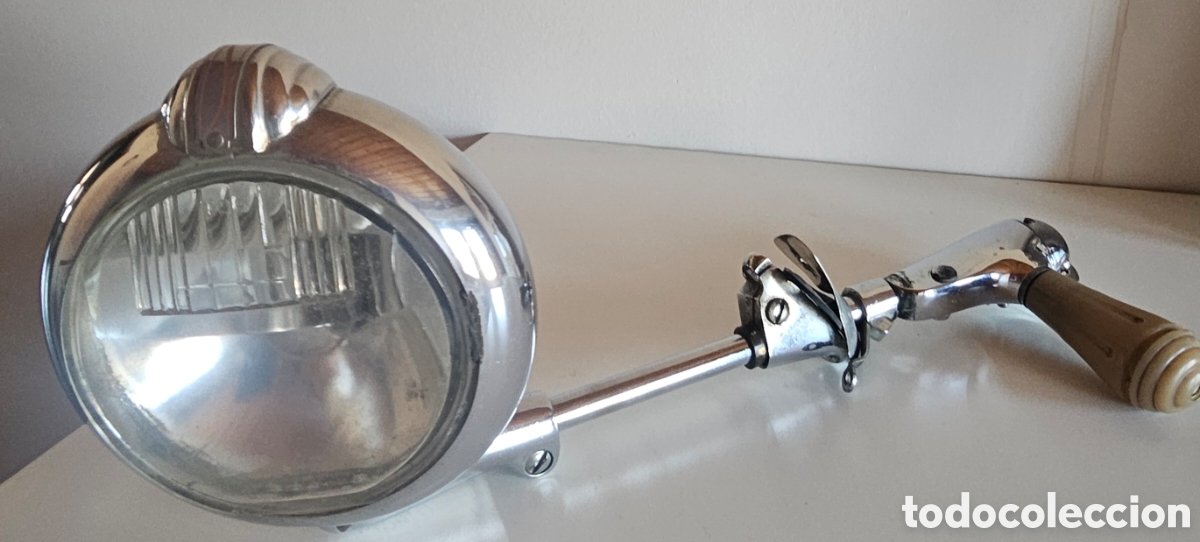 Antig&uuml;edades: Foco Buscador Vintage Unity Model H1 (5&rdquo;) - Coche Cl&aacute;sico / Hot Rod / Bomb - A&ntilde;os 30-40 Original
