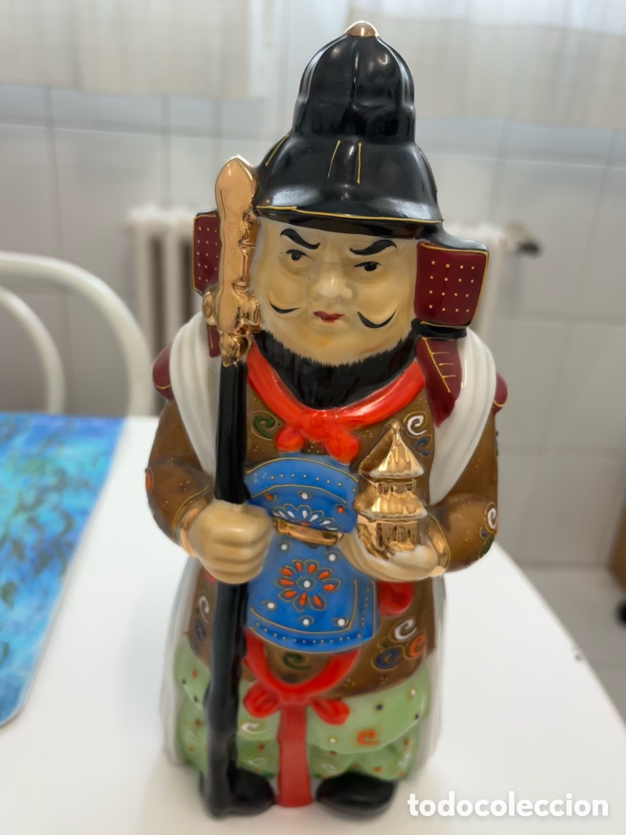 Antig&uuml;edades: Conjunto colecci&oacute;n de 7 dioses de la fortuna Japoneses Shichifukujin- Porcelana esmaltada .