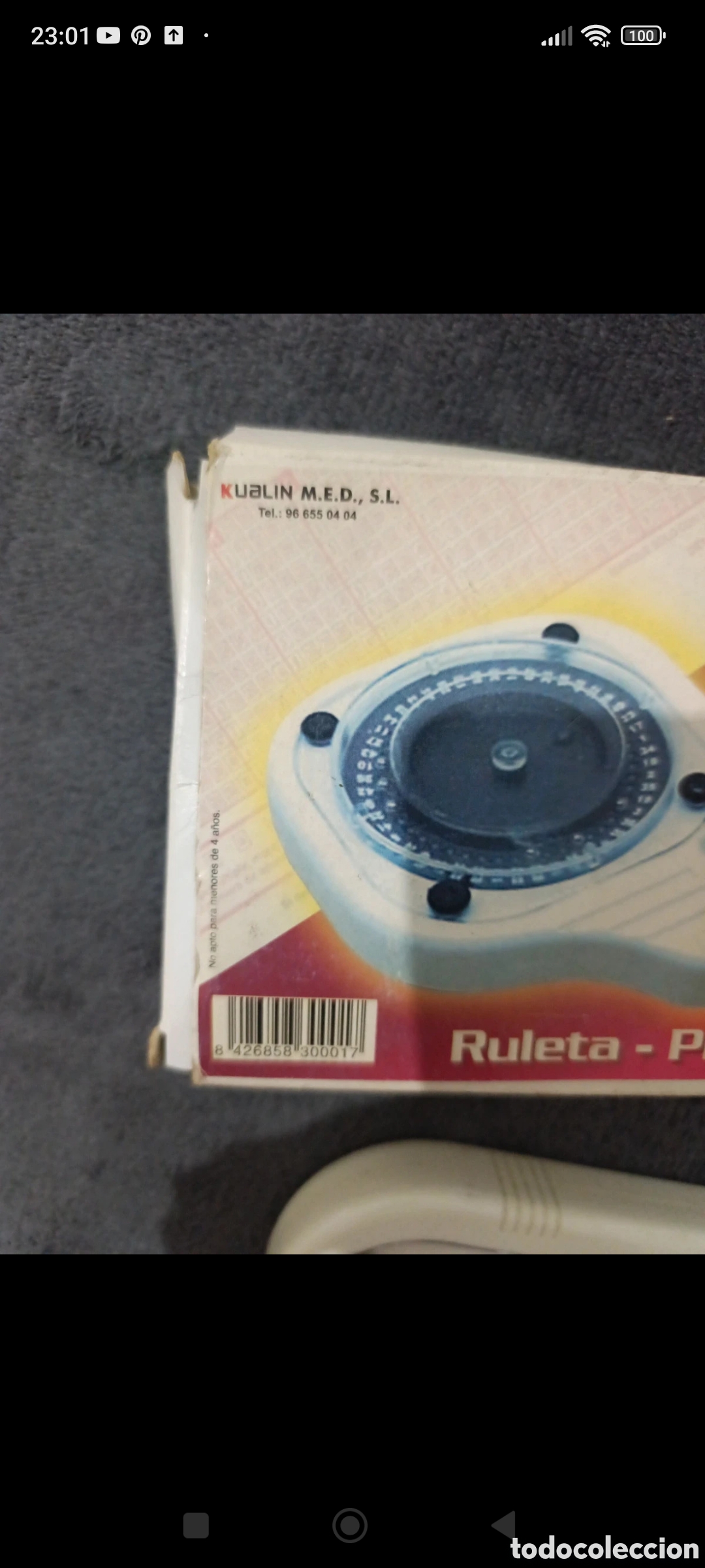 Antig&uuml;edades: Ruleta primitiva antigua - Foto 2