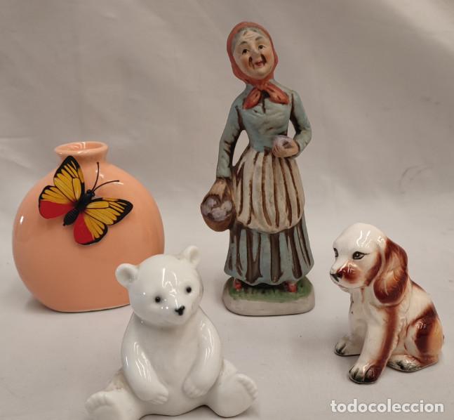 Antig&uuml;edades: LOTE DE 4 FIGURAS DE PORCELANA