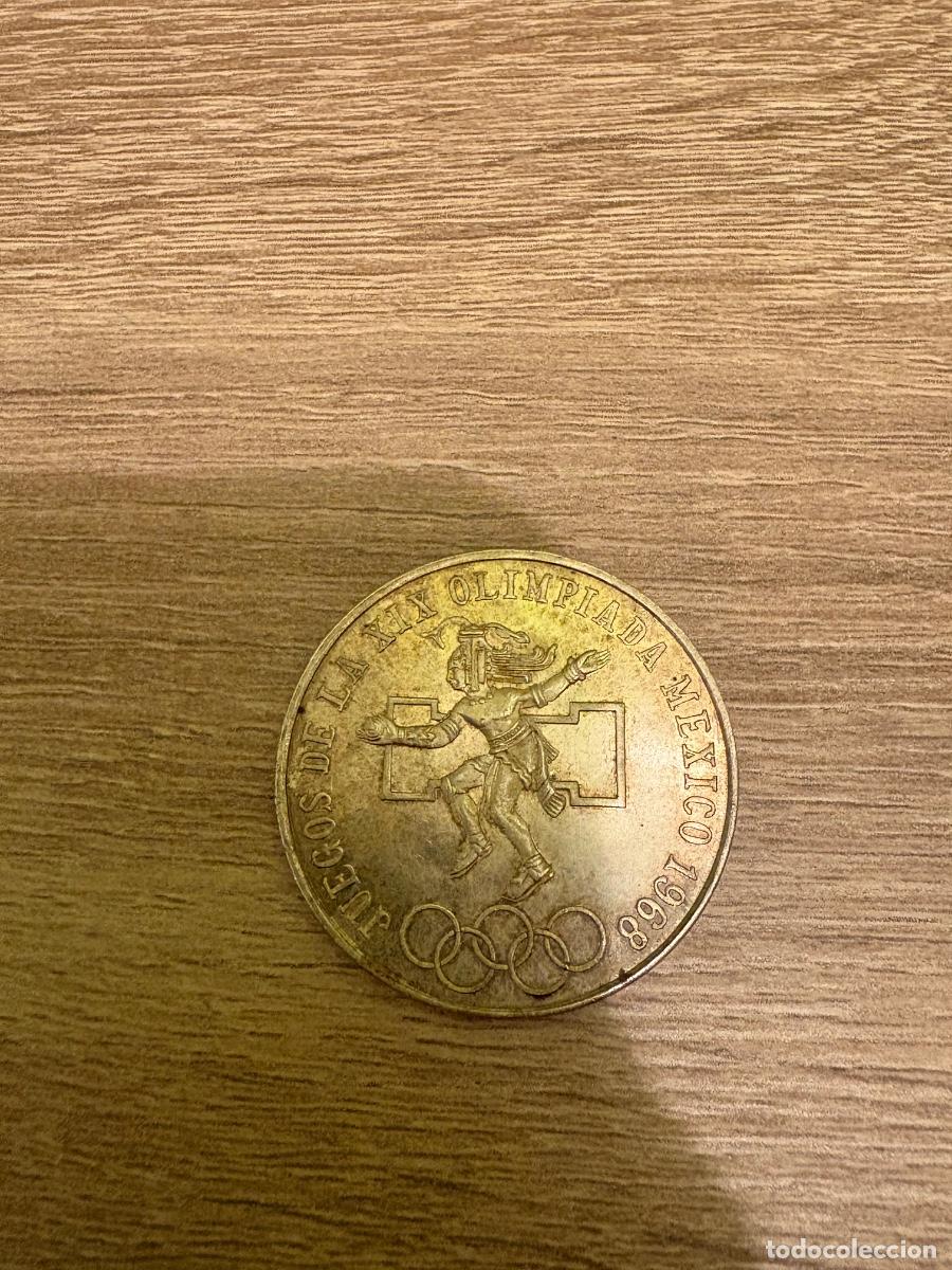 Antig&uuml;edades: Moneda de plata de 1968 juegos olimpicos