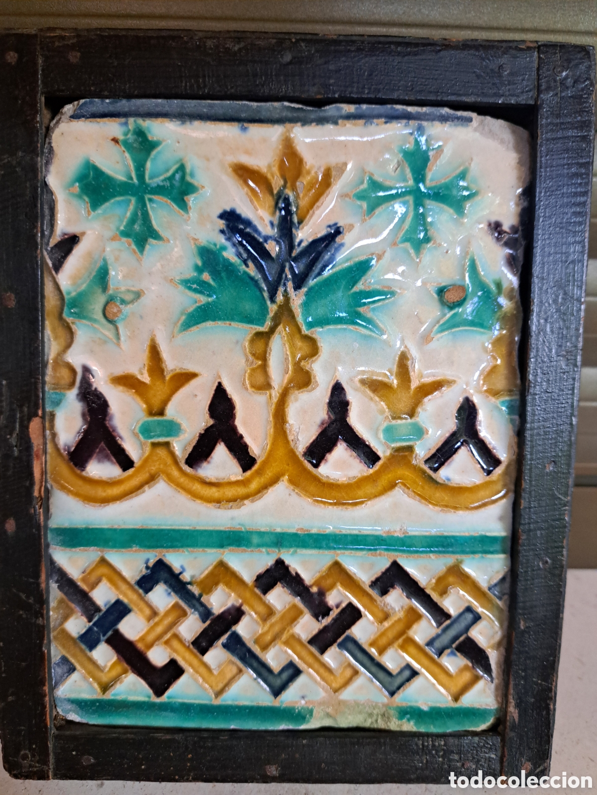 Antig&uuml;edades: Raro azulejo de Toledo siglo xvi