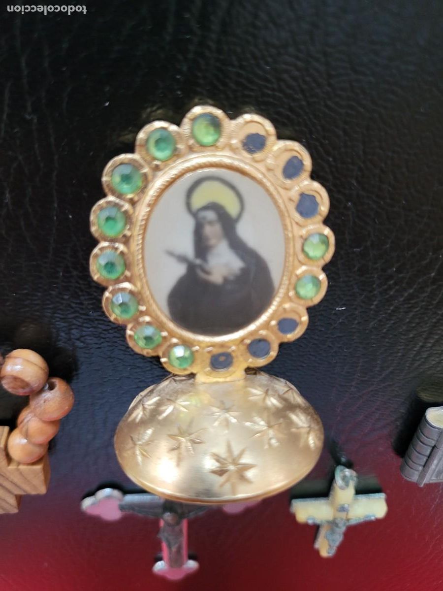 Antiquit&eacute;s: Lote religioso cat&oacute;lico antiguo