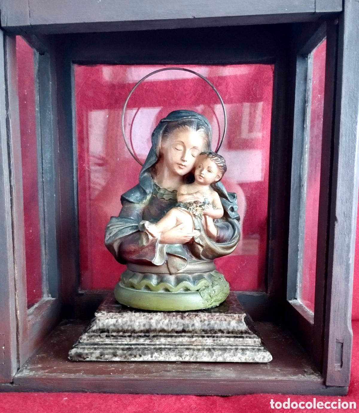 Antig&uuml;edades: Antigua Hornacina con Virgen y Ni&ntilde;o Jes&uacute;s.
