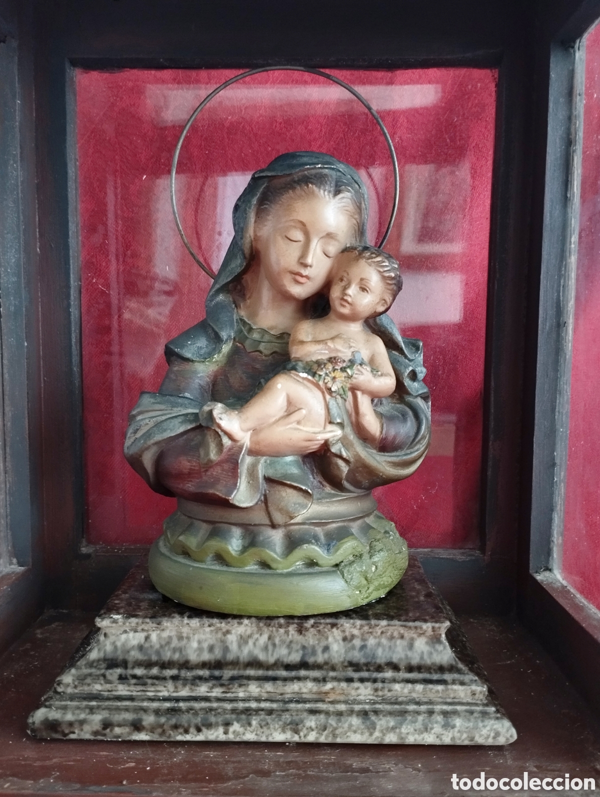 Antig&uuml;edades: Antigua Hornacina con Virgen y Ni&ntilde;o Jes&uacute;s.