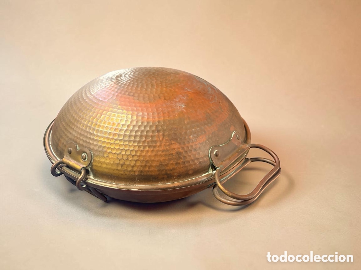 Antig&uuml;edades: Antigua cataplana de cobre martillado