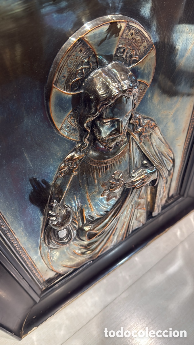 Antig&uuml;edades: CUADRO SAGRADO CORAZ&Oacute;N - Foto 3