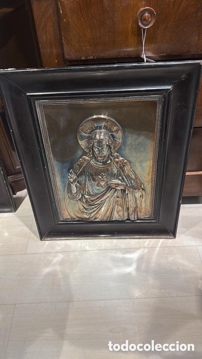 Antig&uuml;edades: CUADRO SAGRADO CORAZ&Oacute;N - Foto 1