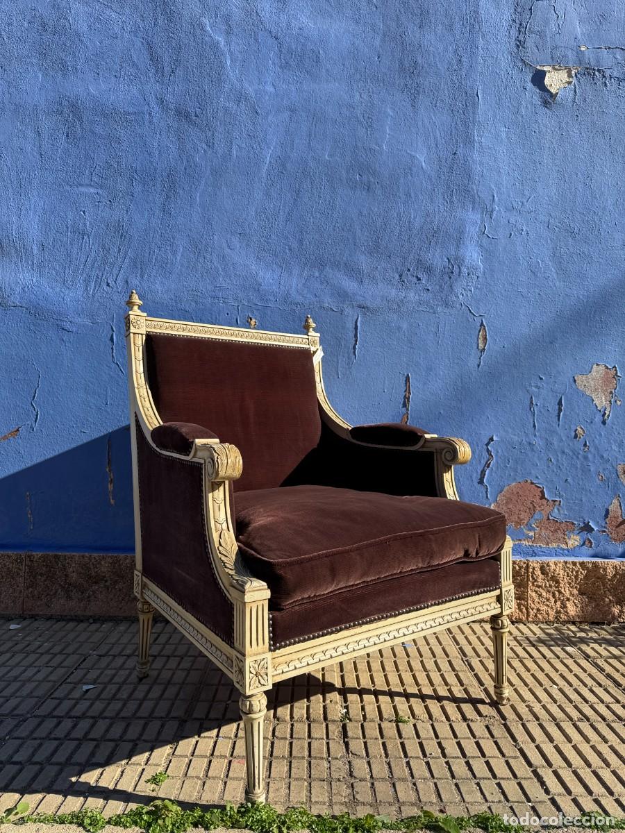 Antig&uuml;edades: Sill&oacute;n estilo Luis XVI