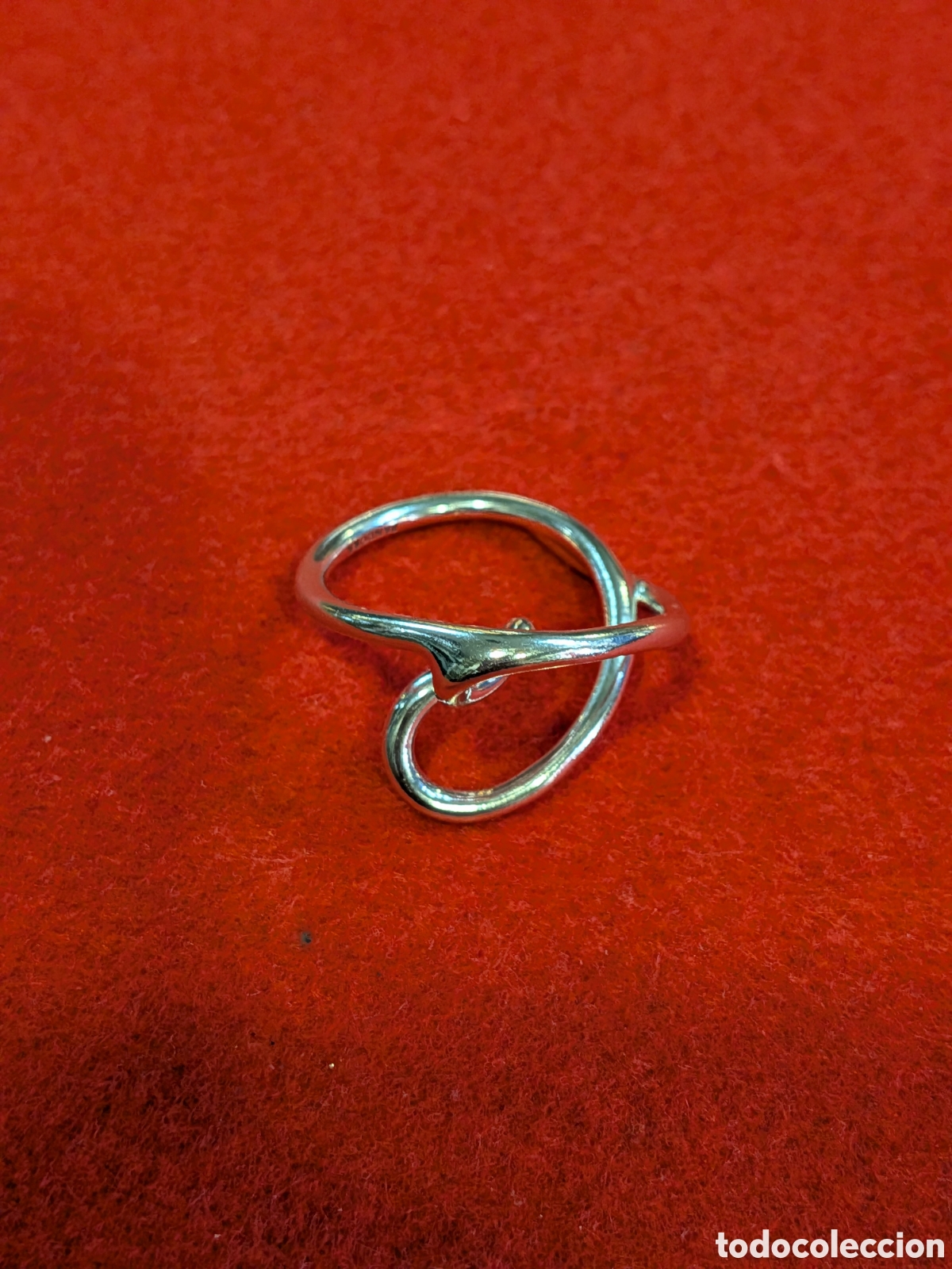 Antig&uuml;edades: Anillo Pandora modelo corazon, plata de ley 925. REF-5670 - Foto 2
